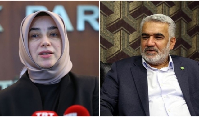 HÜDA-PAR genel başkanı, Özlem Zengin’in iki sıra arkasında