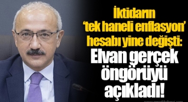 İktidarın ‘tek haneli enflasyon’ hesabı yine değişti: Elvan gerçek öngörüyü açıkladı!