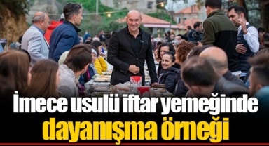 İmece usulü iftar yemeğinde dayanışma örneği