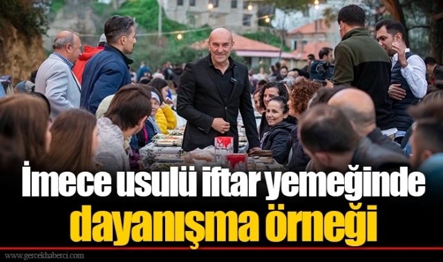 İmece usulü iftar yemeğinde dayanışma örneği