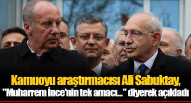 Kamuoyu araştırmacısı Ali Sabuktay,