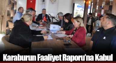 Karaburun Faaliyet Raporu’na Kabul