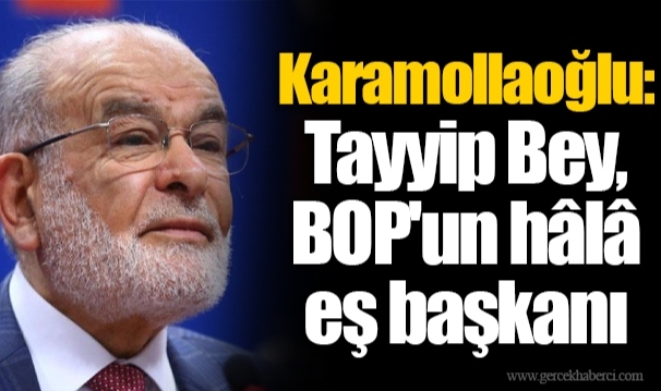 Karamollaoğlu: Tayyip Bey, BOP'un hâlâ eş başkanı