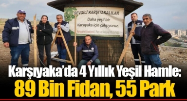Karşıyaka’da 4 Yıllık Yeşil Hamle: 89 Bin Fidan, 55 Park