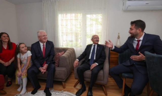 Kılıçdaroğlu, Memur Teoman’ı ziyaret etti: Namuslu adama sahip çıkmak Bay Kemal’in görevi