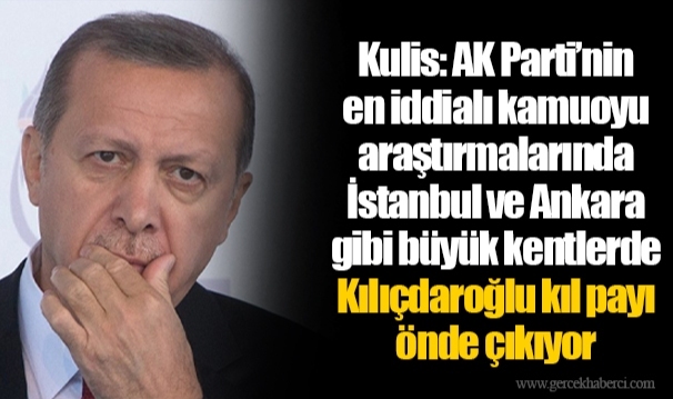 Kulis: AK Parti’nin en iddialı kamuoyu araştırmalarında İstanbul ve Ankara gibi büyük kentlerde Kılıçdaroğlu kıl payı önde çıkıyor