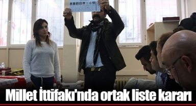 Millet İttifakı'nda ortak liste kararı