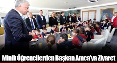 Minik Öğrencilerden Başkan Amca’ya Ziyaret