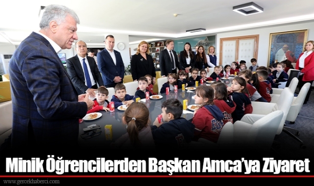 Minik Öğrencilerden Başkan Amca’ya Ziyaret