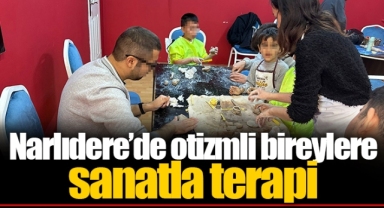 Narlıdere’de otizmli bireylere sanatla terapi