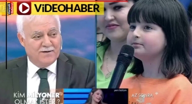 Nihat Hatipoğlu'na soru soran küçük kızın gözyaşları yürek dağladı