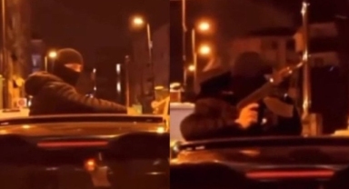 Örgüt üyeleri lüks araçlar ve uzun namlulu silahlarla İstanbul’da şov yapmış