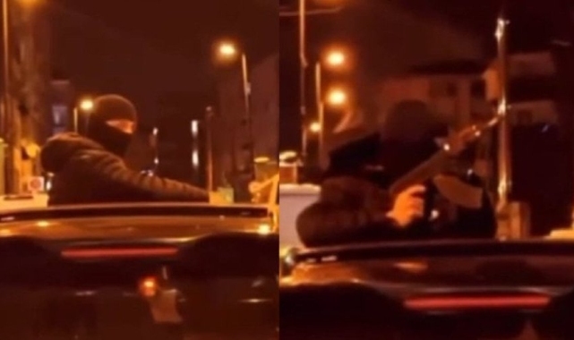 Örgüt üyeleri lüks araçlar ve uzun namlulu silahlarla İstanbul’da şov yapmış
