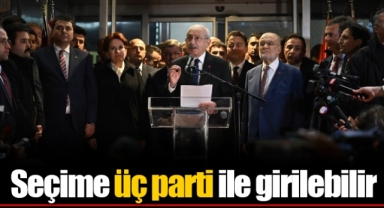Seçime üç parti ile girilebilir