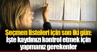 Seçmen listeleri için son iki gün: İşte kaydınızı kontrol etmek için yapmanız gerekenler