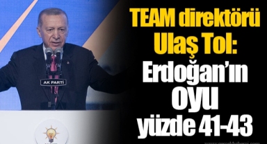 TEAM direktörü Ulaş Tol: Erdoğan’ın oyu yüzde 41-43