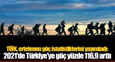TÜİK, ertelenen göç istatistiklerini yayımladı: 2021'de Türkiye'ye göç yüzde 116,9 arttı