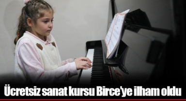Ücretsiz sanat kursu Birce’ye ilham oldu