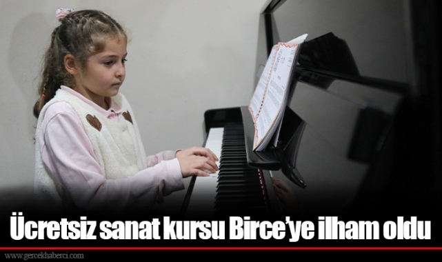 Ücretsiz sanat kursu Birce’ye ilham oldu