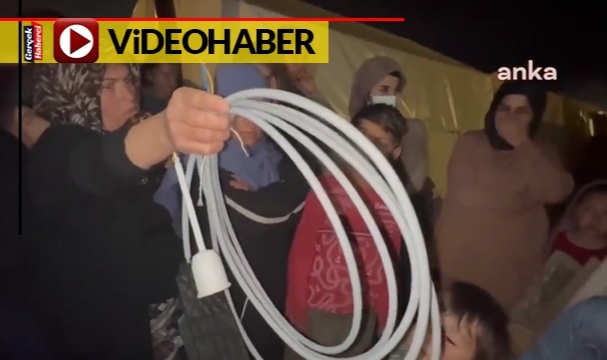 Vali elektrik olmayan çadıra priz dağıttı