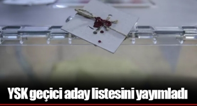 YSK geçici aday listesini yayımladı