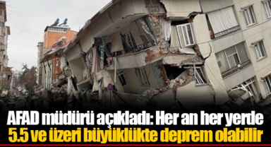 AFAD müdürü açıkladı: Her an her yerde 5.5 ve üzeri büyüklükte deprem olabilir