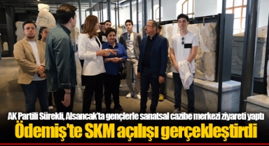 AK Partili Sürekli, Alsancak’ta gençlerle sanatsal cazibe merkezi ziyareti yaptı