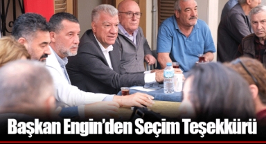 Başkan Engin’den Seçim Teşekkürü