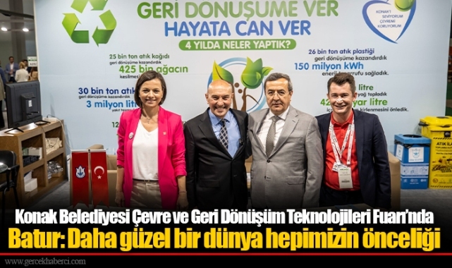 Batur: Daha güzel bir dünya hepimizin önceliği