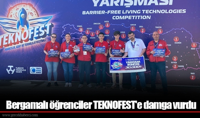 Bergamalı öğrenciler TEKNOFEST'e damga vurdu