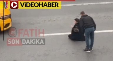 Bir kadın sokak ortasında tekmeli saldırıya uğradı