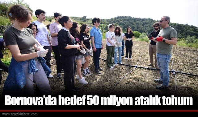 Bornova’da hedef 50 milyon atalık tohum
