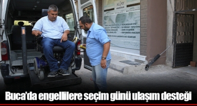 Buca’da engellilere seçim günü ulaşım desteği