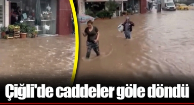 Çiğli'de caddeler göle döndü