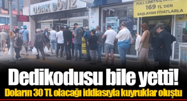 Dedikodusu bile yetti! Doların 30 TL olacağı iddiasıyla kuyruklar oluştu