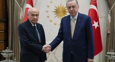 Erdoğan ile Bahçeli Saray'da bir araya geldi