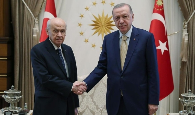 Erdoğan ile Bahçeli Saray'da bir araya geldi