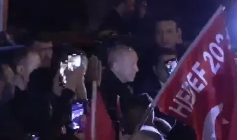 Erdoğan, Kısıklı'daki evinden çıkış yaptı