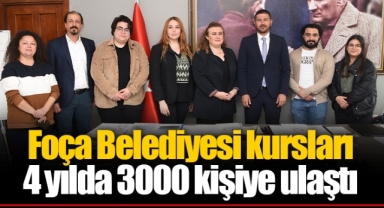 Foça Belediyesi kursları 4 yılda 3000 kişiye ulaştı