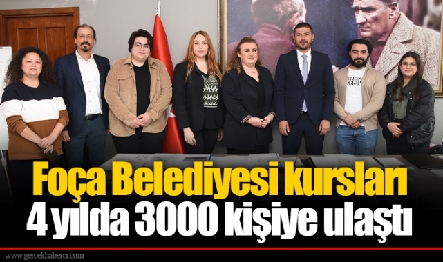 Foça Belediyesi kursları 4 yılda 3000 kişiye ulaştı
