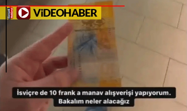 İsviçre'de bir gencin 10 birim franga çektiği manav videosu binlerce kez izlendi