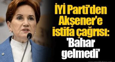 İYİ Parti'den Akşener'e istifa çağrısı: 'Bahar gelmedi'