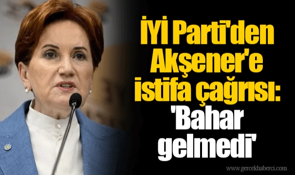 İYİ Parti'den Akşener'e istifa çağrısı: 'Bahar gelmedi'