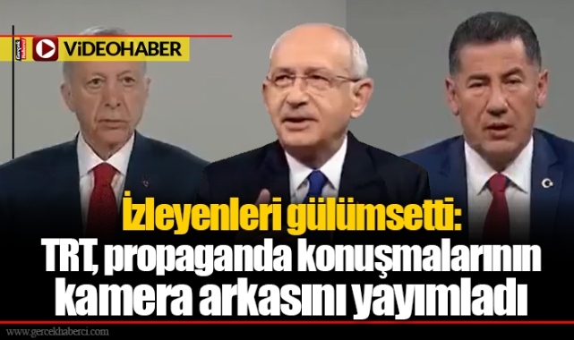 İzleyenleri gülümsetti: TRT, propaganda konuşmalarının kamera arkasını yayımladı
