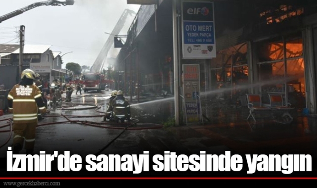 İzmir'de sanayi sitesinde yangın