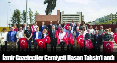 İzmir Gazeteciler Cemiyeti Hasan Tahsin’i andı
