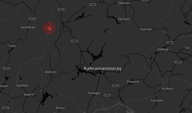 Kahramanmaraş'ta 4.6 büyüklüğünde deprem