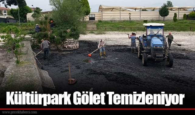 Kültürpark Gölet Temizleniyor 