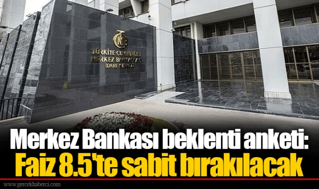 Merkez Bankası beklenti anketi: Faiz 8.5'te sabit bırakılacak