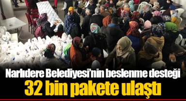 Narlıdere Belediyesi’nin beslenme desteği 32 bin pakete ulaştı